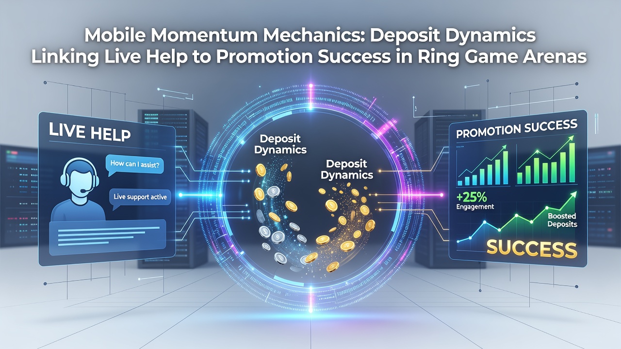 Mobile poker app interface displaying deposit options connected to live chat support for ring game promotions
