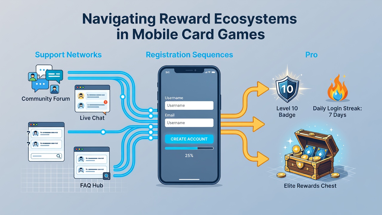 Support chat interface and VIP promotion dashboard in a mobile card gaming app