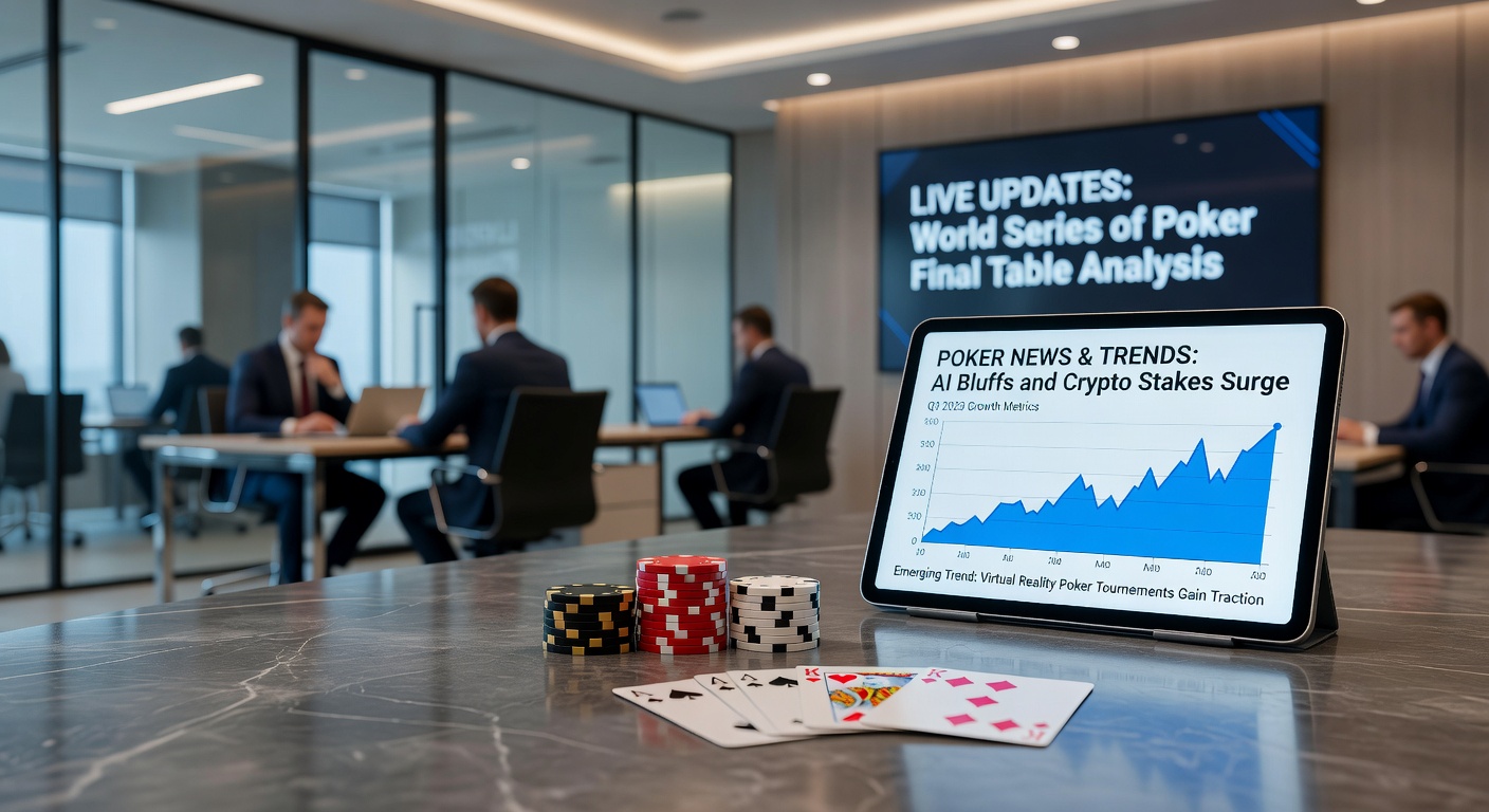 Marius Kudzmanas hoists the WSOP Europe Main Event trophy after his victory in Prague, surrounded by the King's Casino chip stacks and cheering crowd