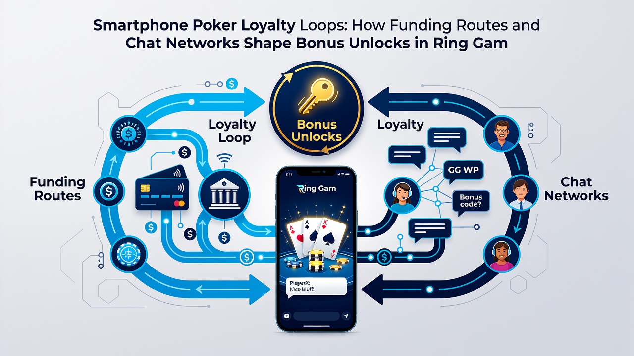 Player using mobile chat support while reviewing poker tournament bonus details
