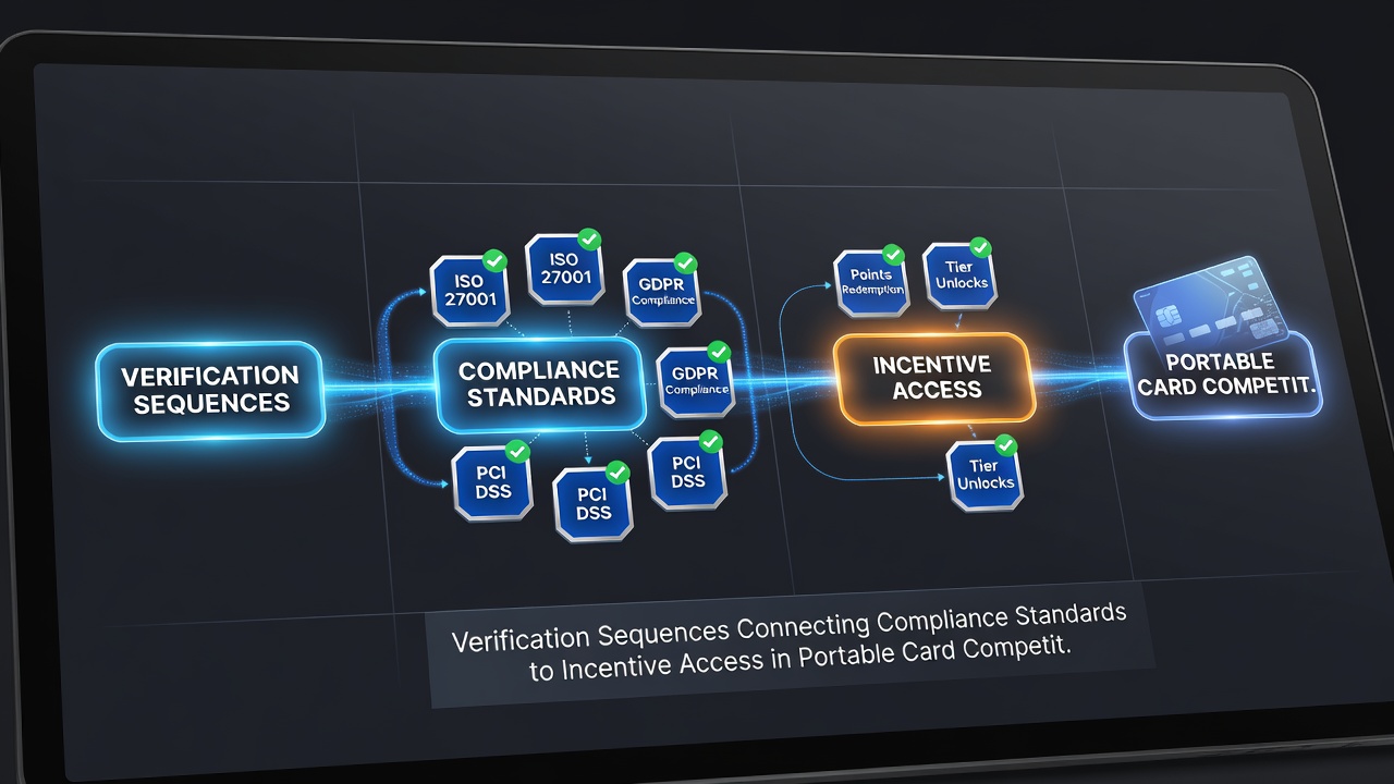 Flowchart illustrating compliance verification stages linking to mobile poker reward systems and VIP pathways
